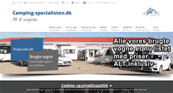 Desktop Screenshot of camping-specialisten.dk